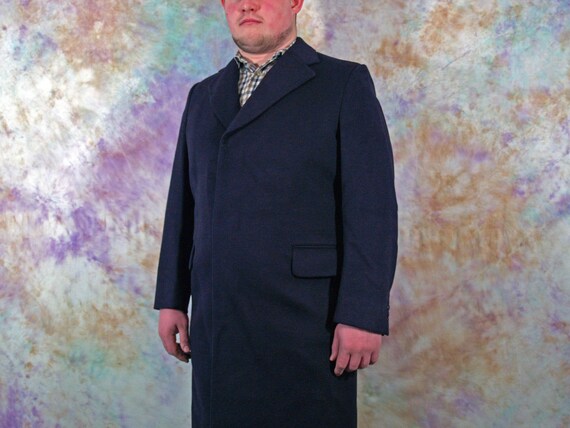 90s Aquascutum Vintage Men's Black Formal Long Coa