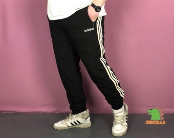 90s Adidas Vintage Men's Blue and Purple Track Pants - Etsy