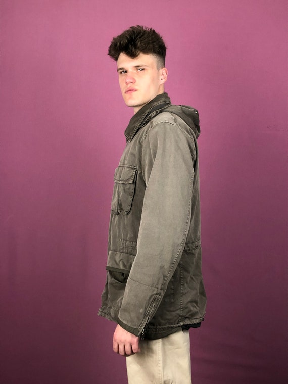 90's C.P. Company Vintage Men's Brown Goggle Jacket