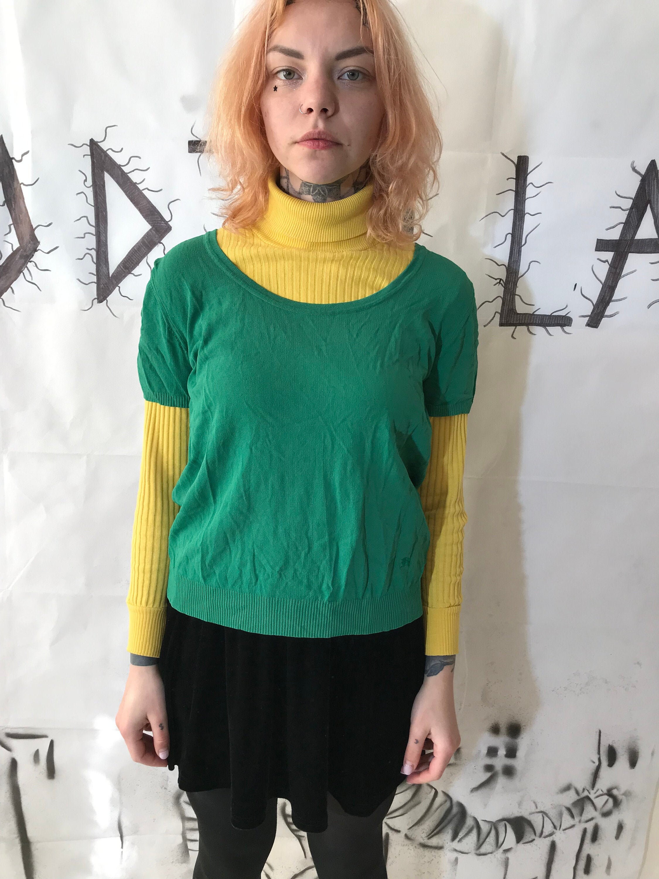 burberry sweater womens green