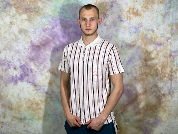 Paul Shark Vintage Men's White Striped 