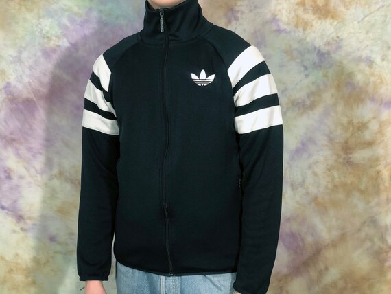 Adidas Vintage Heren Zwart Trainingsjack - Etsy België