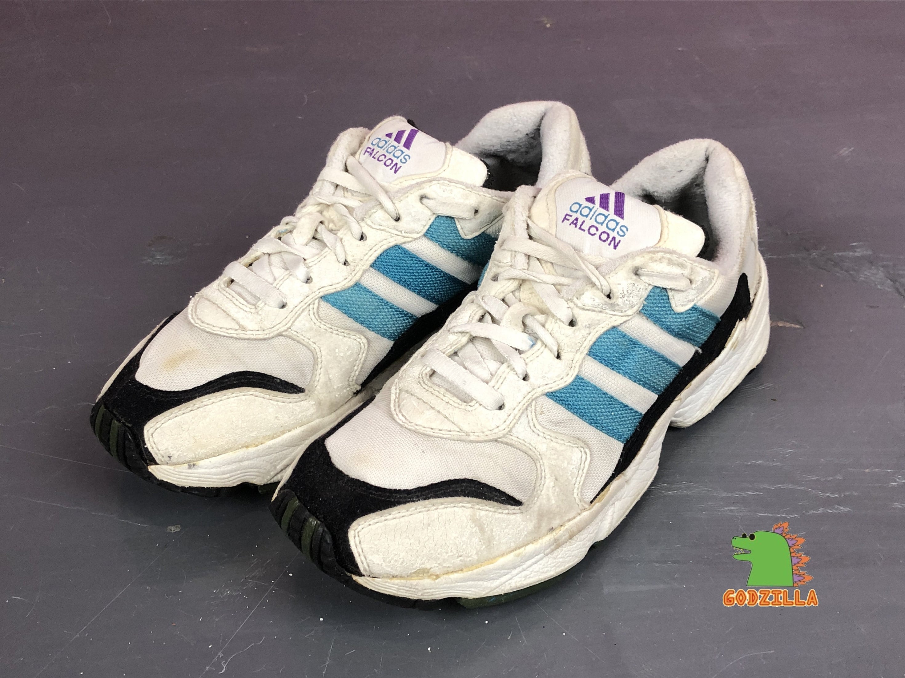 1997 Adidas Falcon Vintage Men's White Running Sneakers - Norway