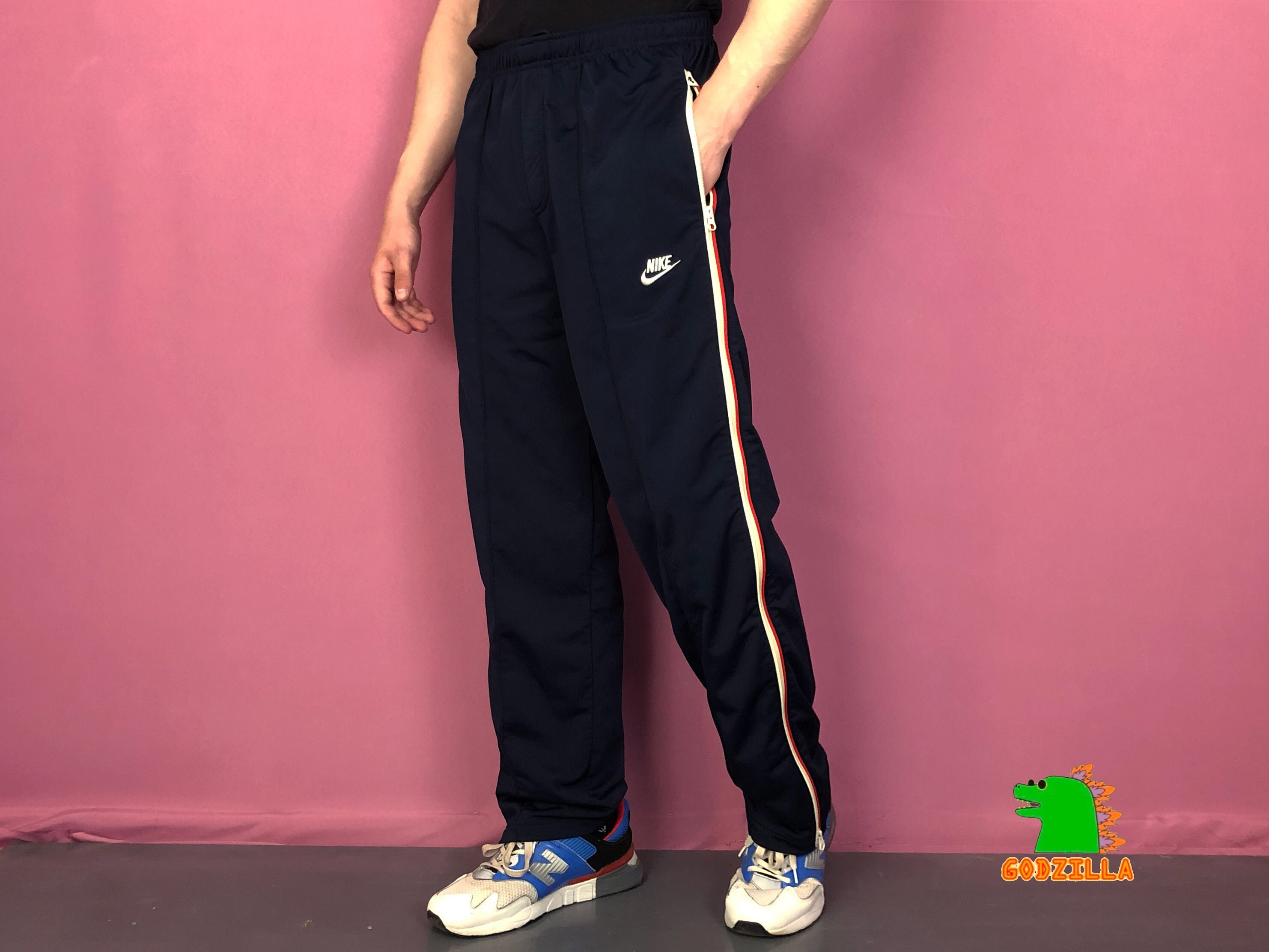 OFFer NWT Vintage Nike Track Pants Blue Men’s Size Small