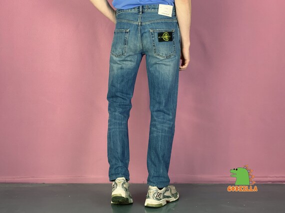 Blue Denim Pants Retro Jeans - Etsy