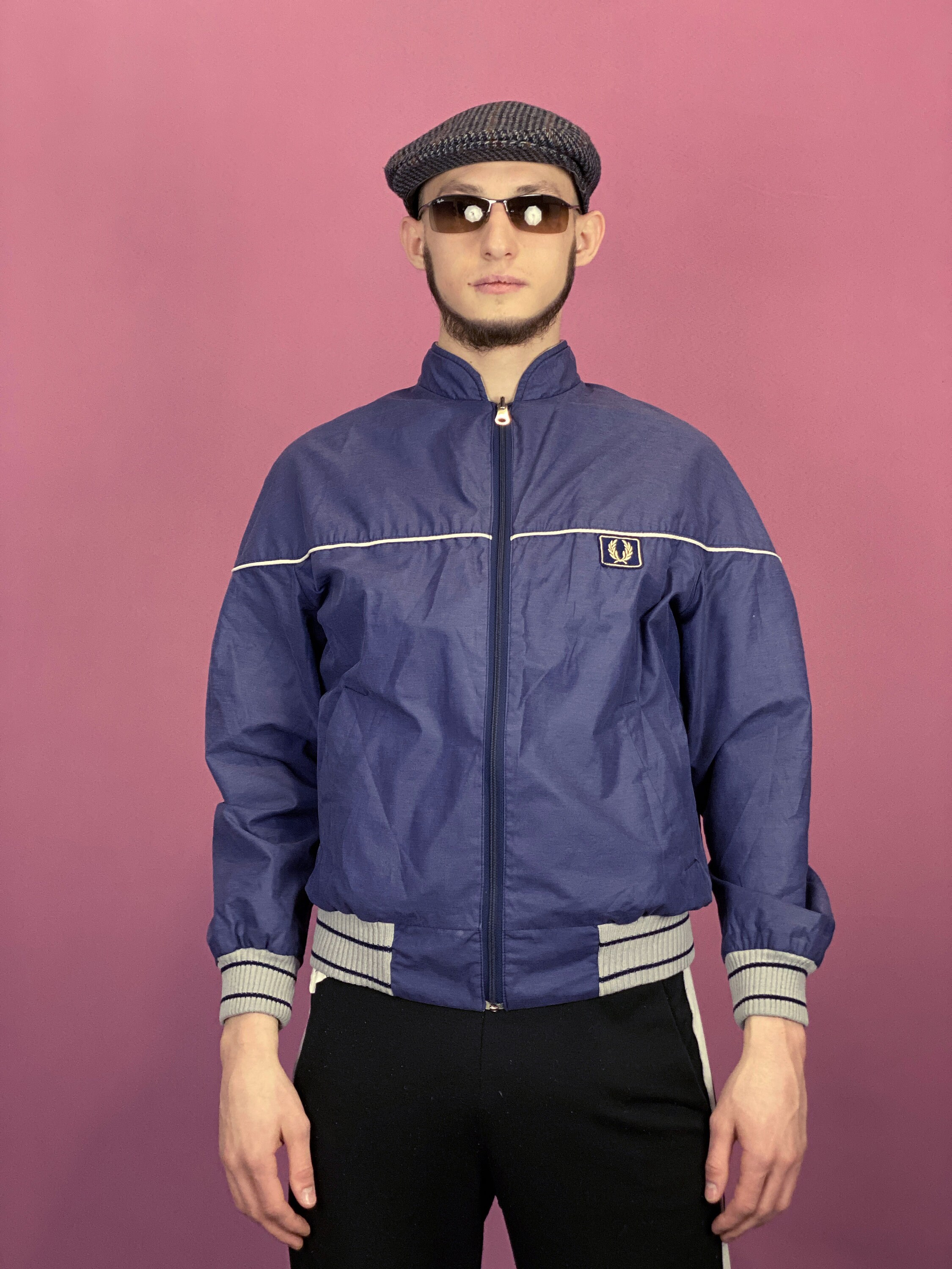 90's Fred Perry Vintage Men's Blue and 