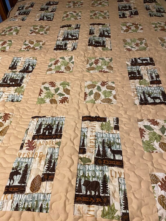 Wild Animal Silhouettes Quilt Wild Animal Silhouettes Quilt