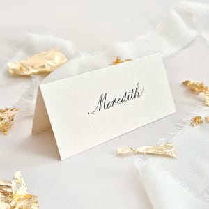 Ivory Place Cards - Handwritten Wedding Place Cards, Wedding Name Cards, Place Names, Place Setting -  Wedding Calligraphy