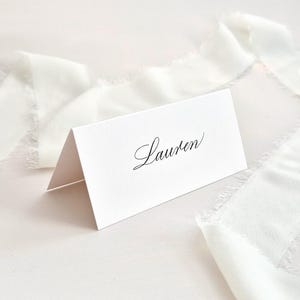 Wedding Place Cards - Calligraphy Place Card - Wedding Name Cards - Handwritten Place Cards - Tented Place Cards