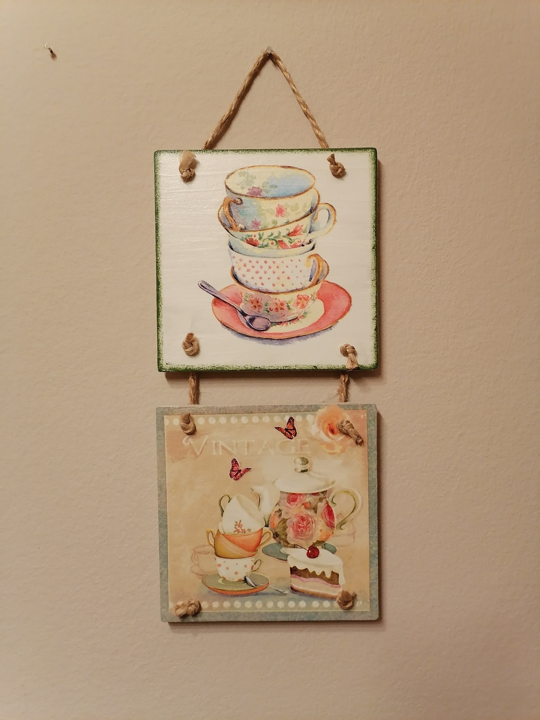 Coffee Decor Kitchen Wall Decor Coffee Wall Decor Decoupage Hanging