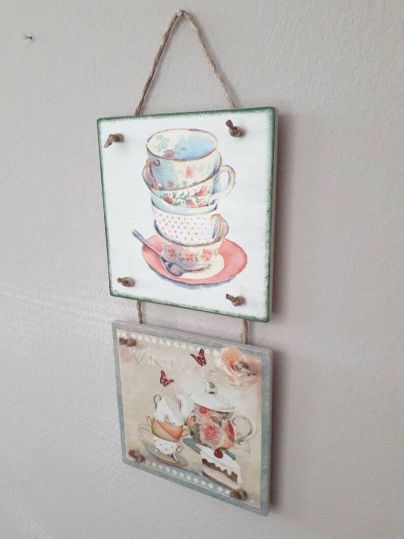 Coffee Decor Kitchen Wall Decor Coffee Wall Decor Decoupage Hanging