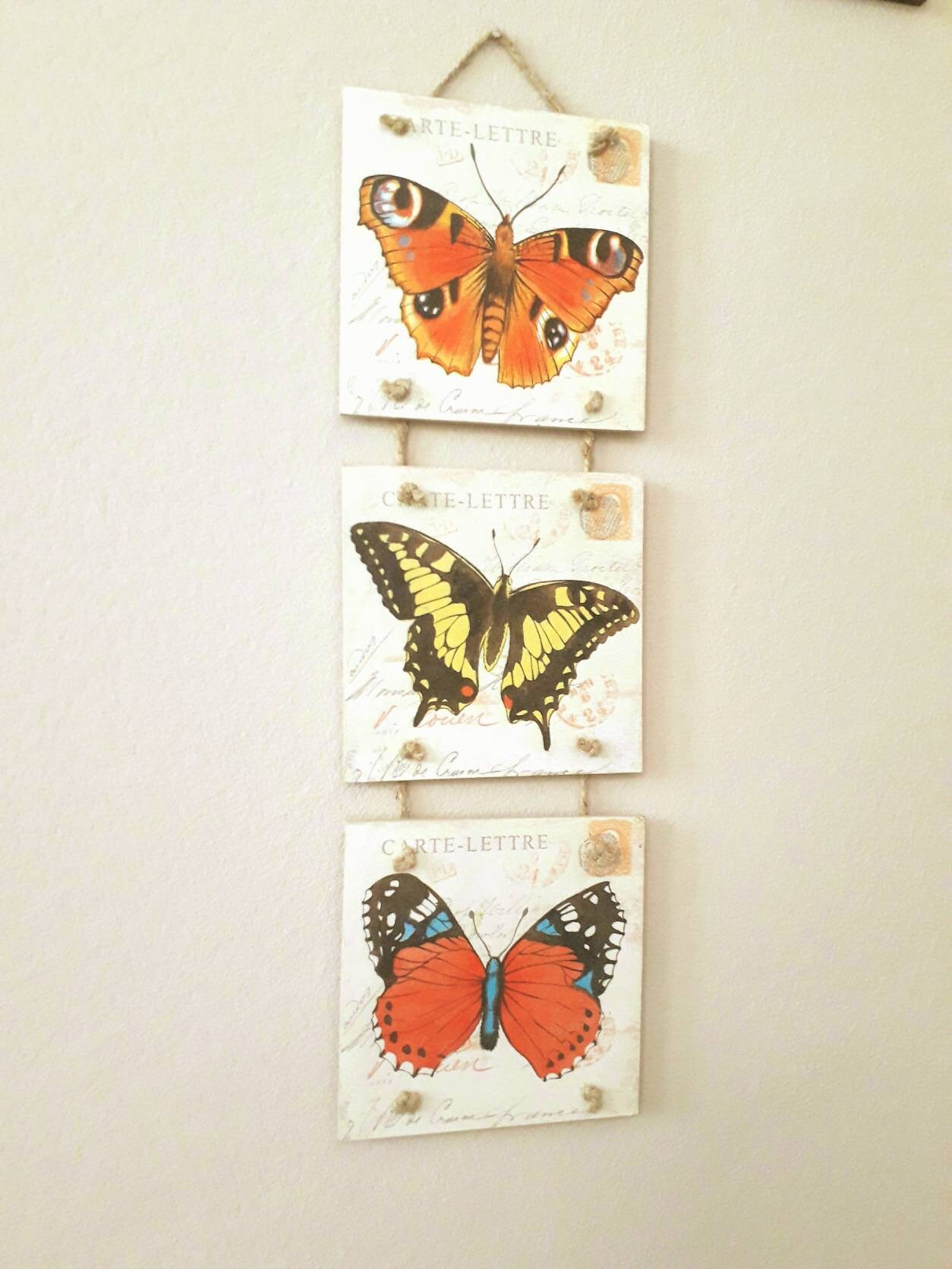 Butterfly Decor Wall Hanging Butterfly Home Decor Handmade Etsy