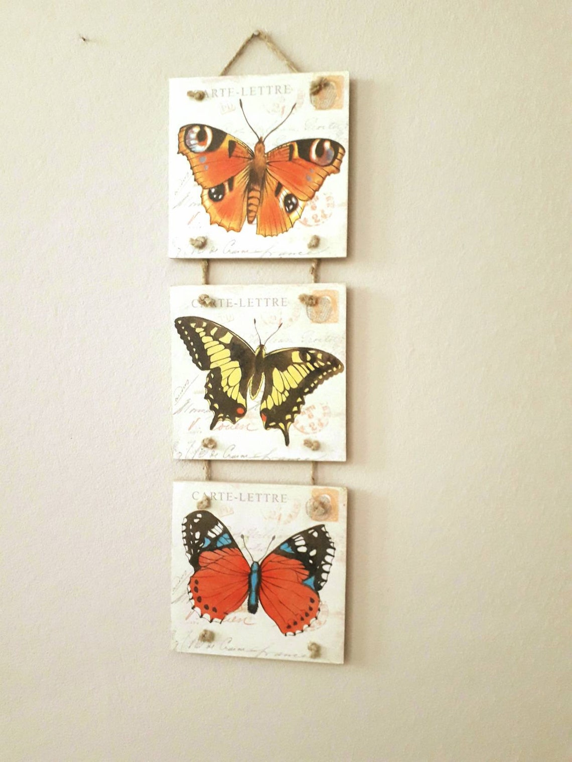 Butterfly Decor Wall Hanging Butterfly Home Decor Handmade Etsy