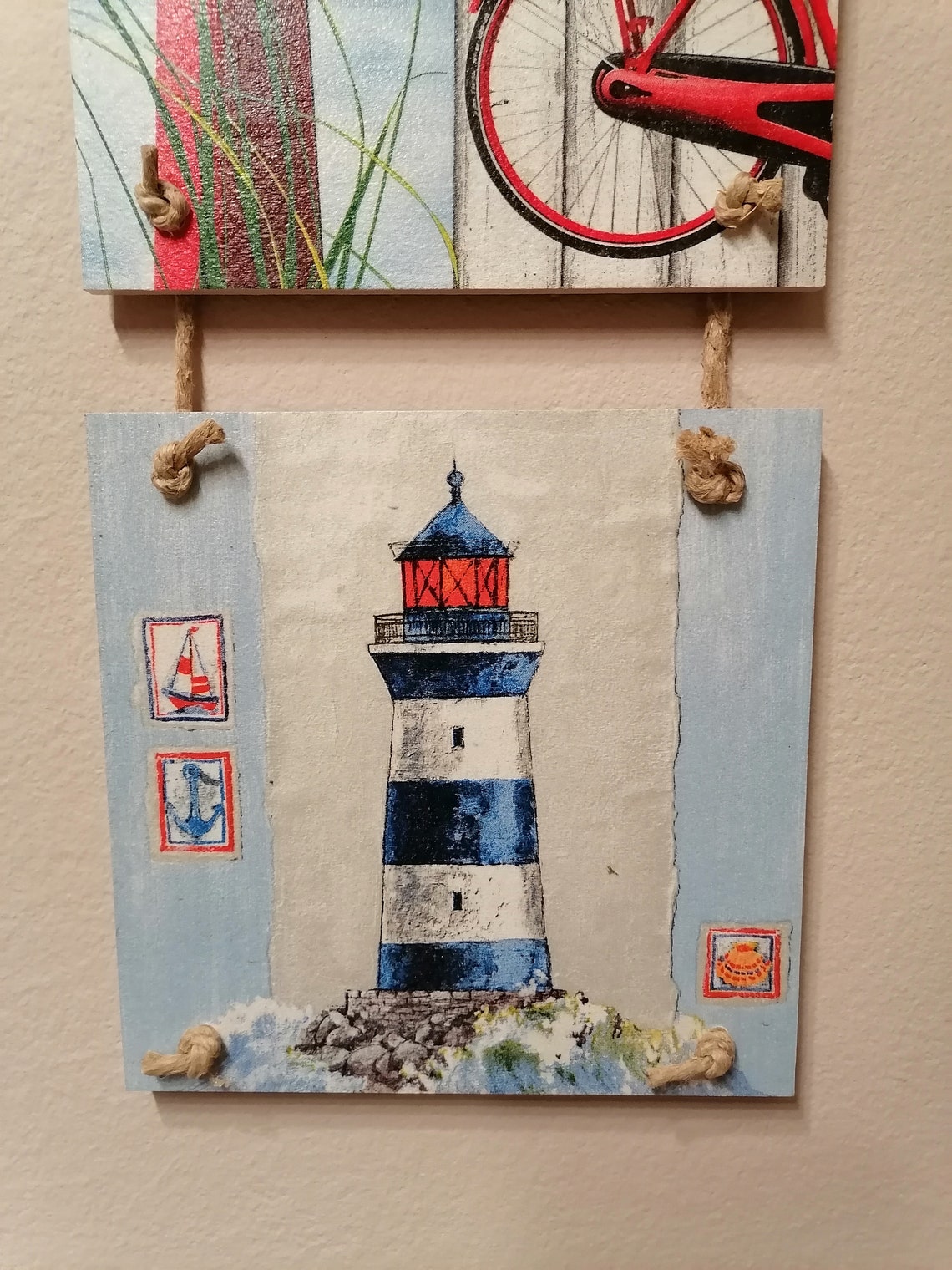 Lighthouse Wall Decor Sea Decor Hanging Home Decor Handmade | Etsy