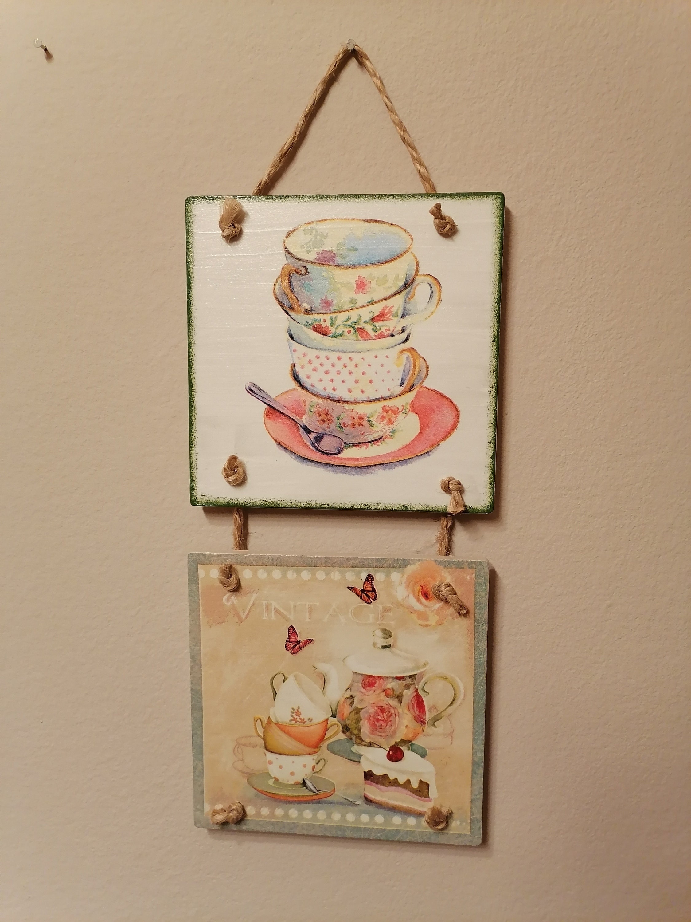 Coffee Decor Kitchen Wall Decor Coffee Wall Decor Decoupage Hanging