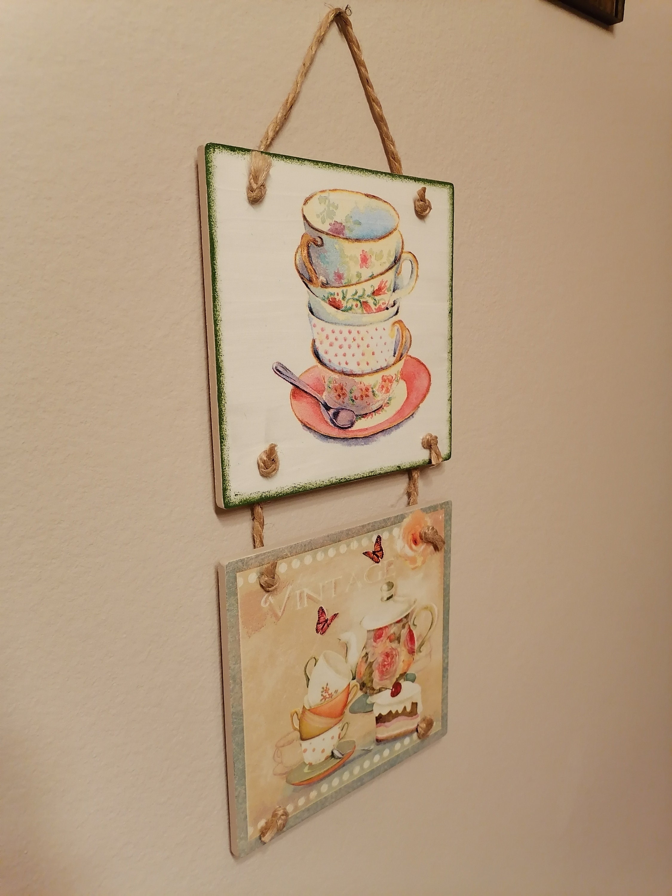 Coffee Decor Kitchen Wall Decor Coffee Wall Decor Decoupage Hanging