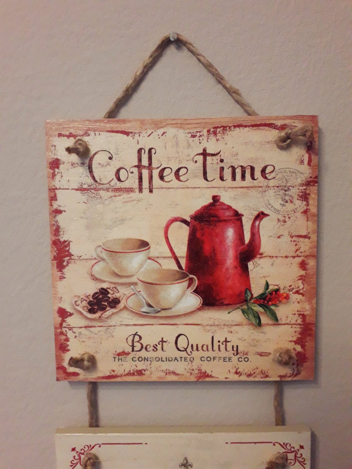 Coffee Decor Vintage House Decor Home Wall Decor Hanging Vintage Decor
