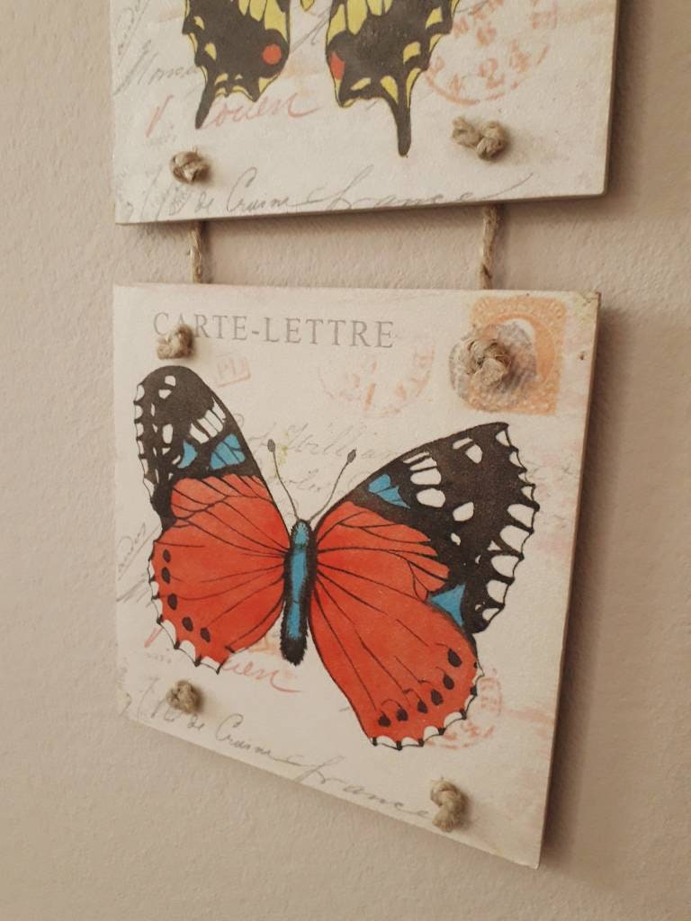 Butterfly Decor Wall Hanging Butterfly Home Decor Handmade Etsy