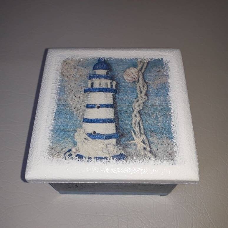 Decorative Box Lighthouse Box Jewelry Box Maritime Box Home Decor