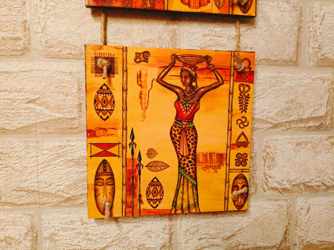 African Decor Housewares Decor African Wall Decor Africa Decor Etsy