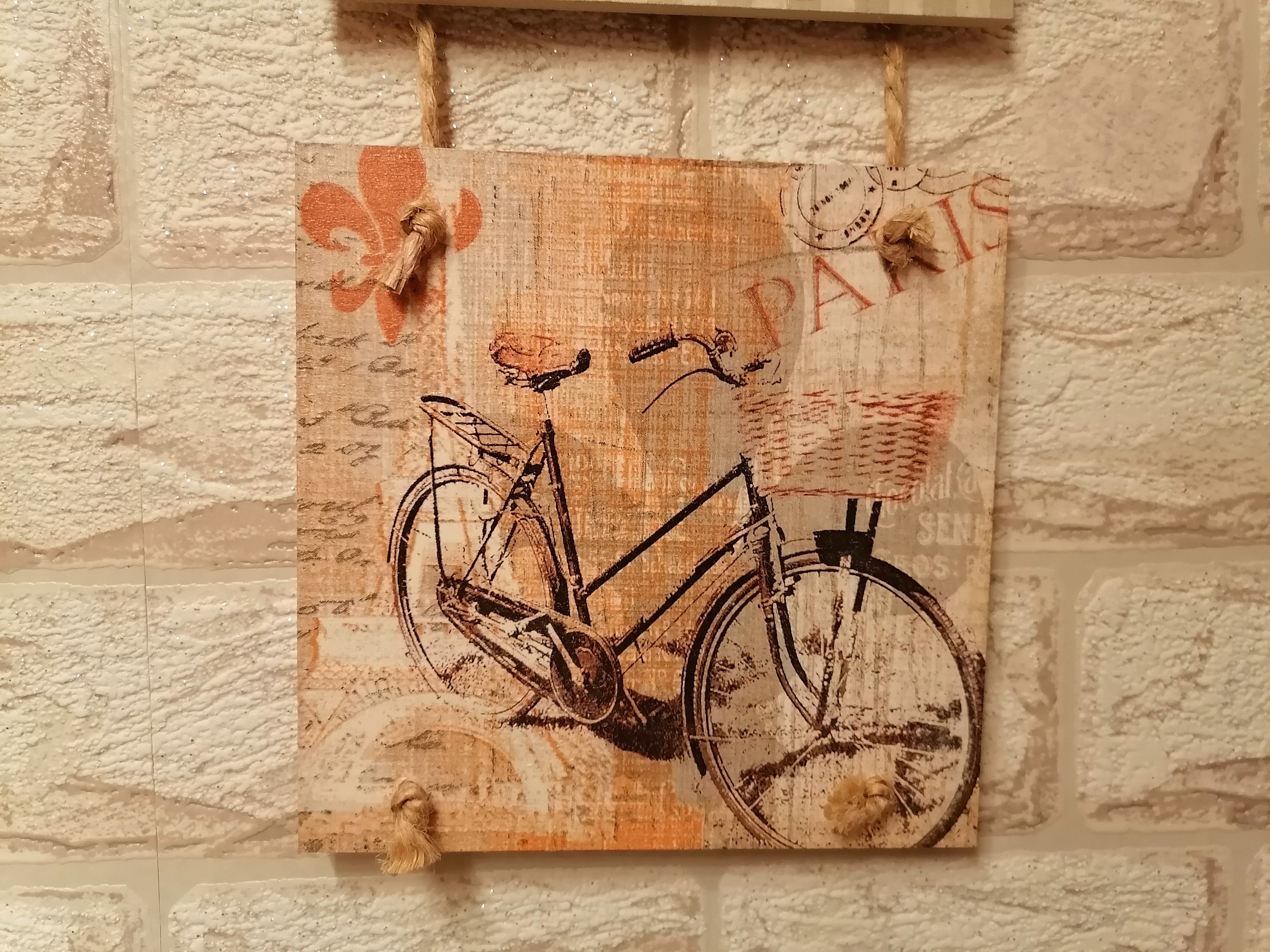 Bicycle Wall Decor Shabby Chic Decor Rustic Decor Bicycle | Etsy