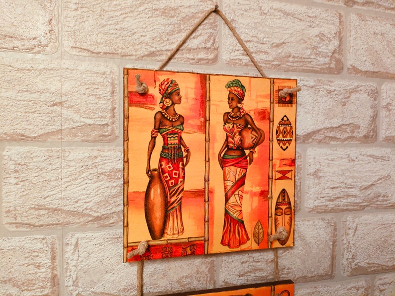 African Decor Housewares Decor African Wall Decor Africa Decor Etsy