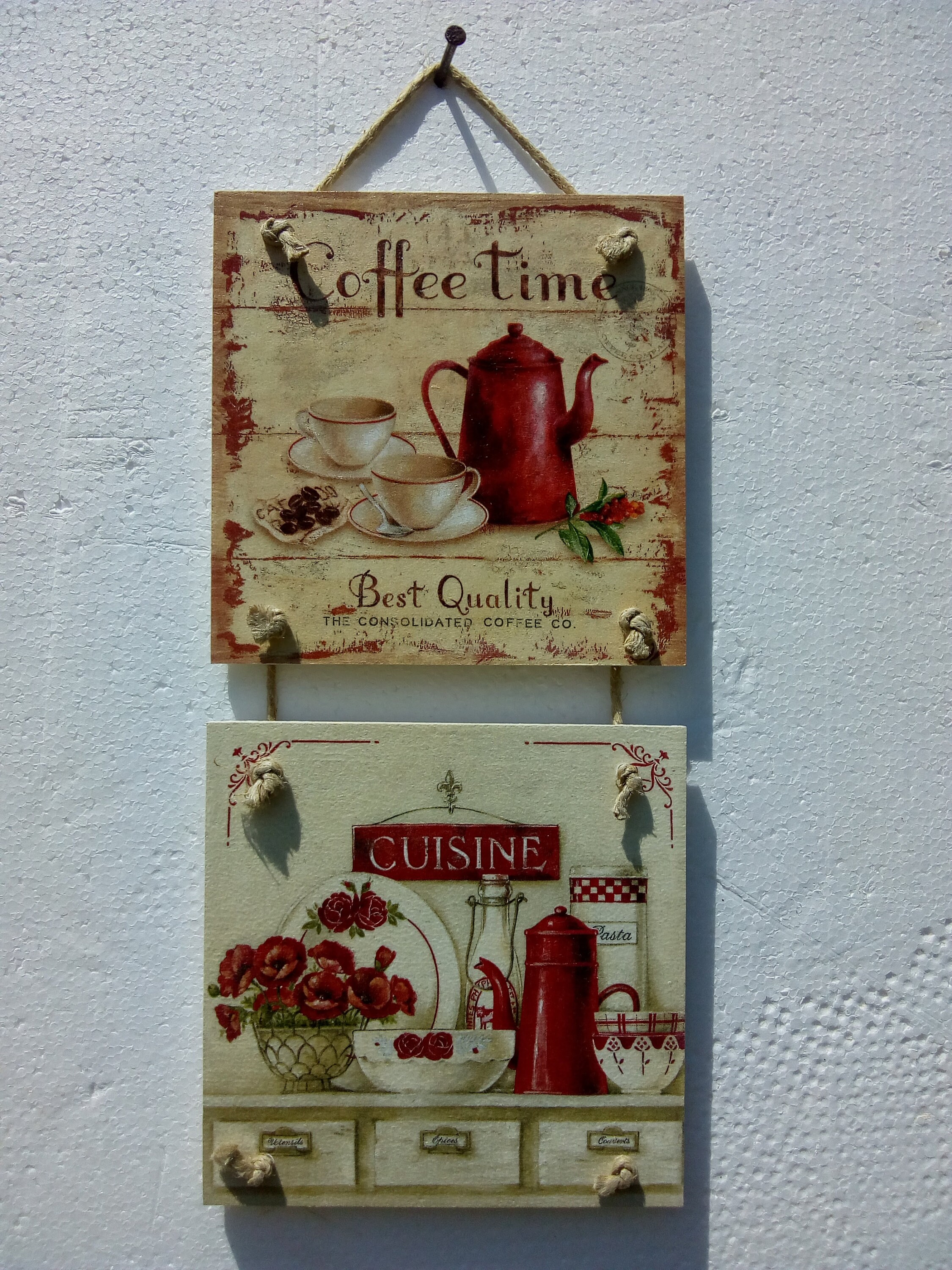 Coffee Decor Vintage House Decor Home Wall Decor Hanging Vintage Decor