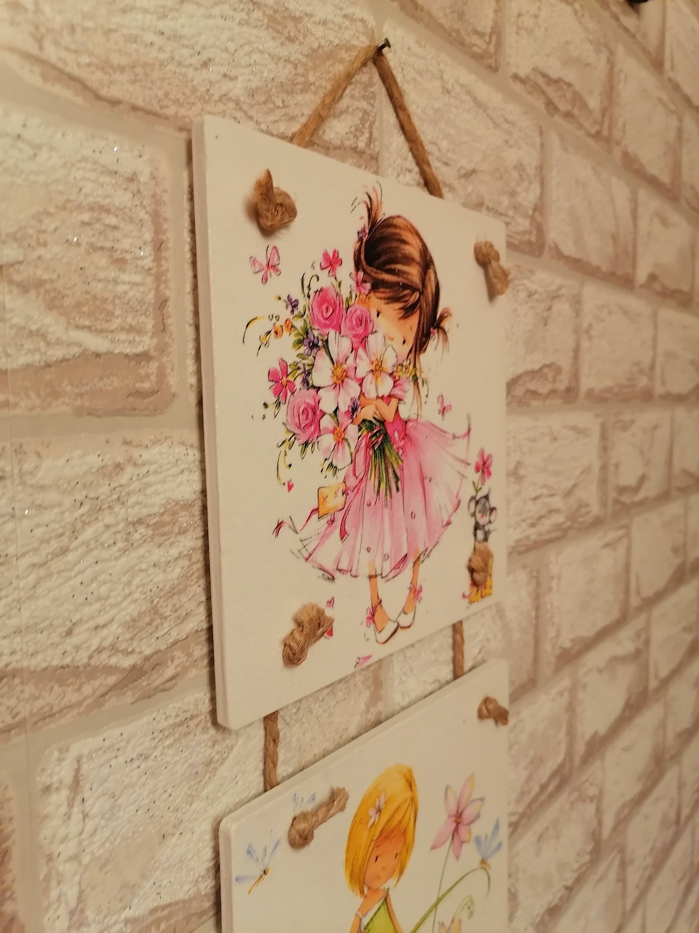 Little Girls Wall Decor Children's Wall Decor Girls Etsy