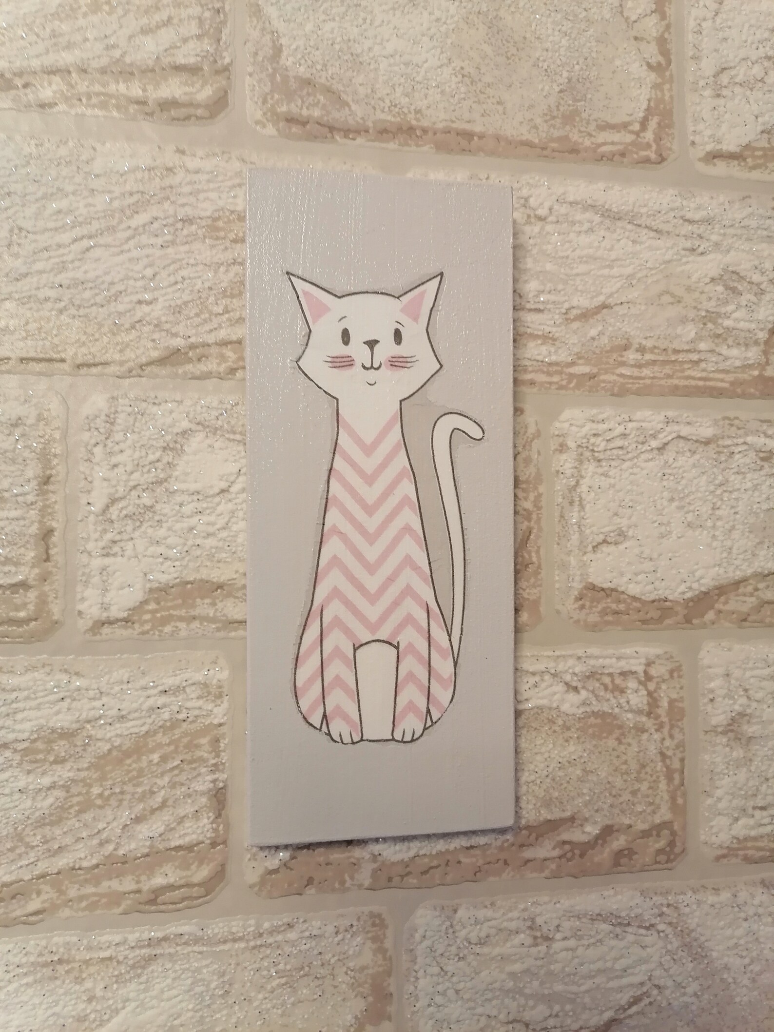 Cat Decor Kitty Wall Decor Nursery Cat Wall Decor Cat Hanging Decor