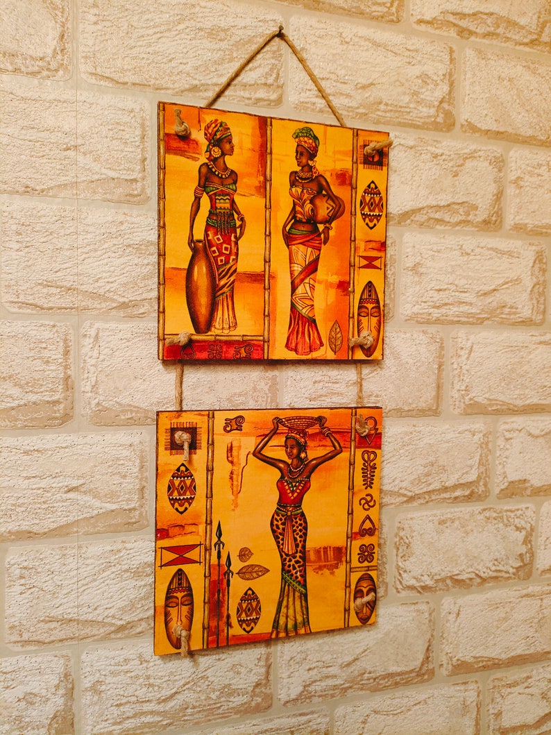 African Decor Housewares Decor African Wall Decor Africa Decor Etsy