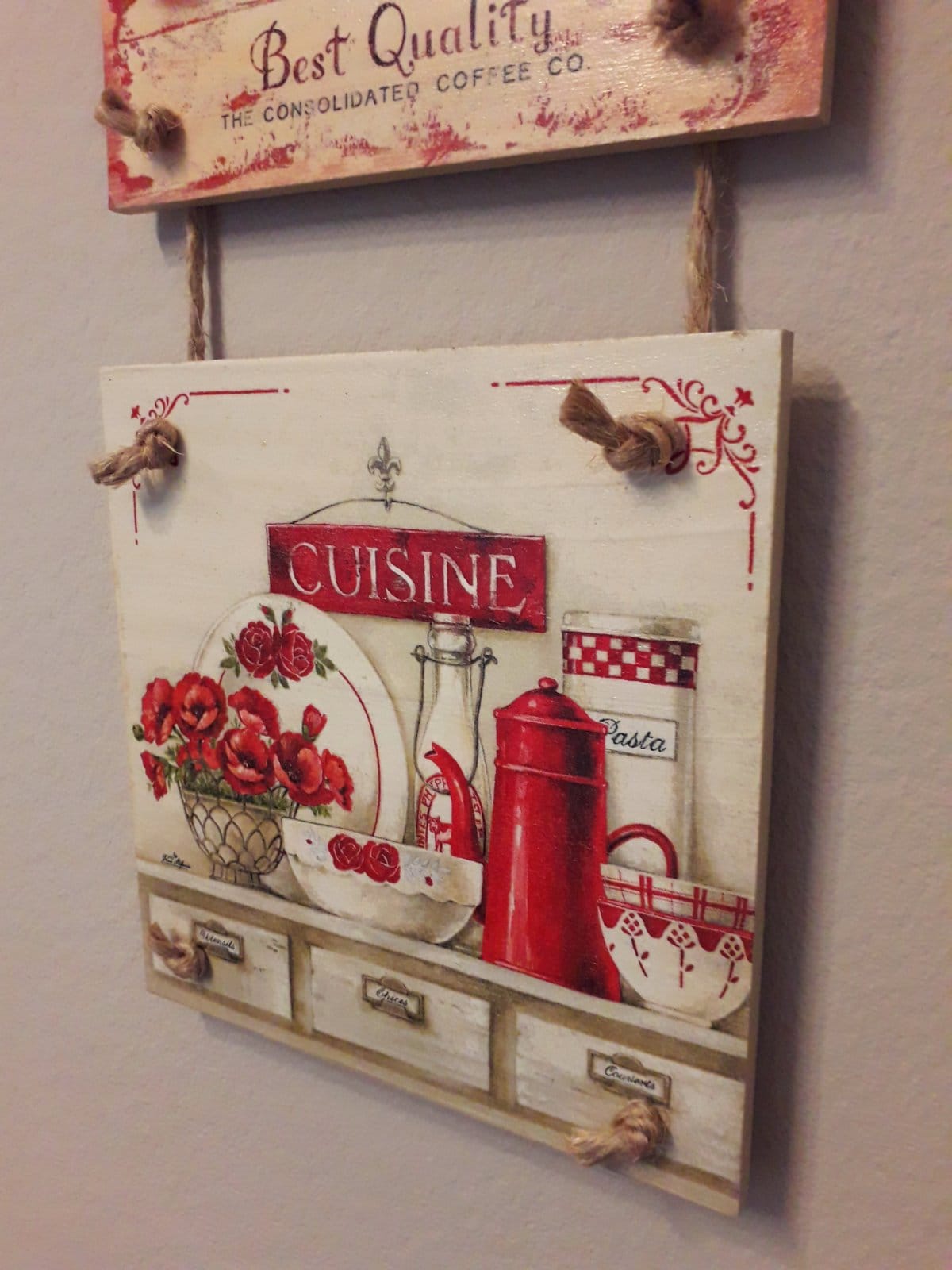 Coffee Decor Vintage House Decor Home Wall Decor Hanging Vintage Decor