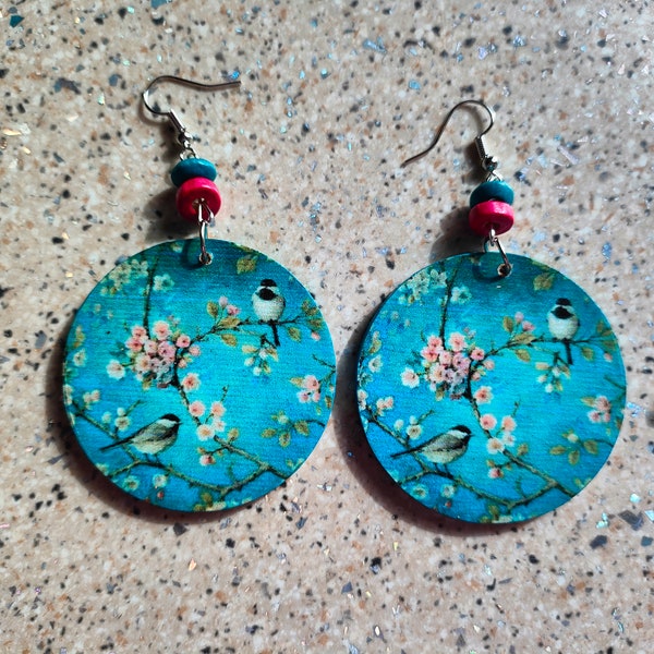Decoupage Earrings Etsy