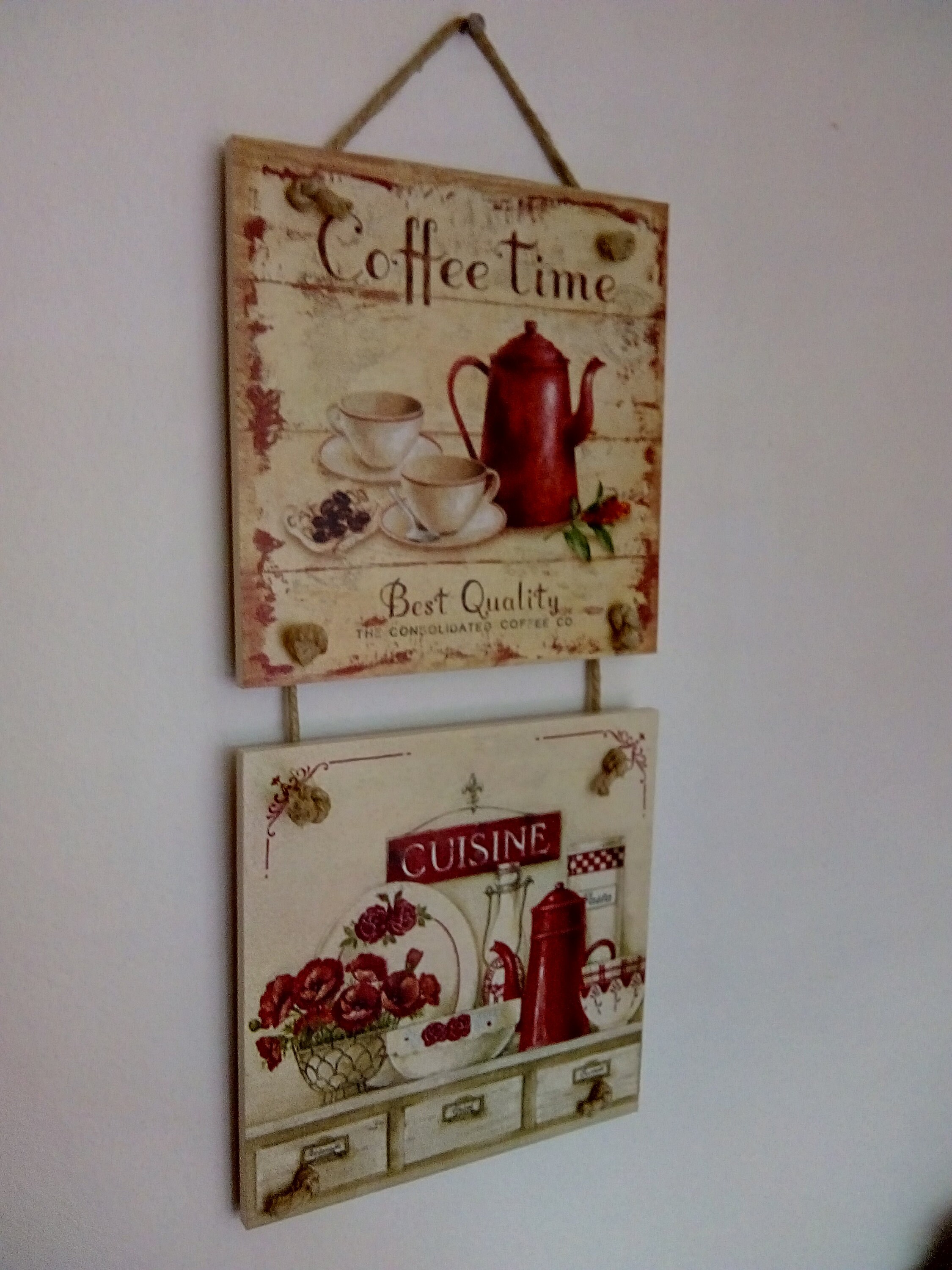 Coffee Decor Vintage House Decor Home Wall Decor Hanging Vintage Decor