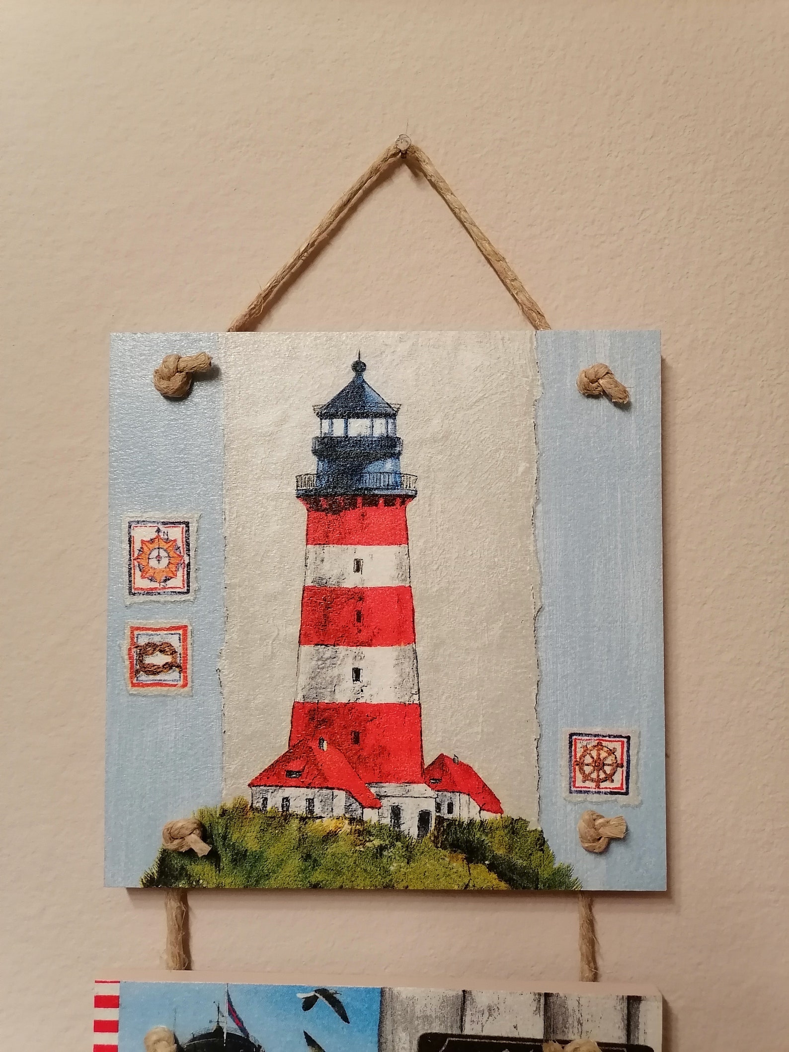 Lighthouse Wall Decor Sea Decor Hanging Home Decor Handmade - Etsy