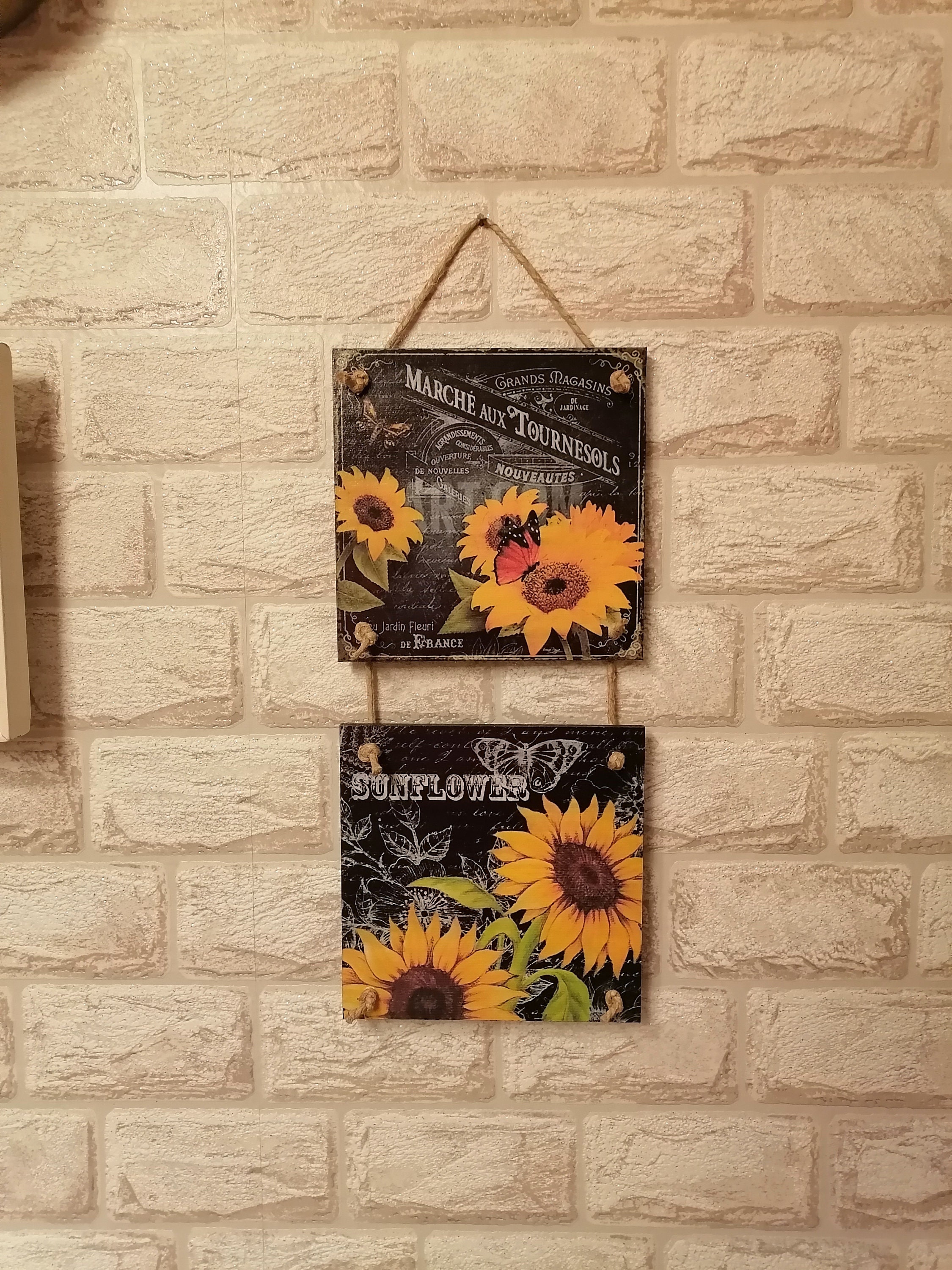 Sunflower Decor Sunflower Wall Decor Sunflower Sign Decor Etsy