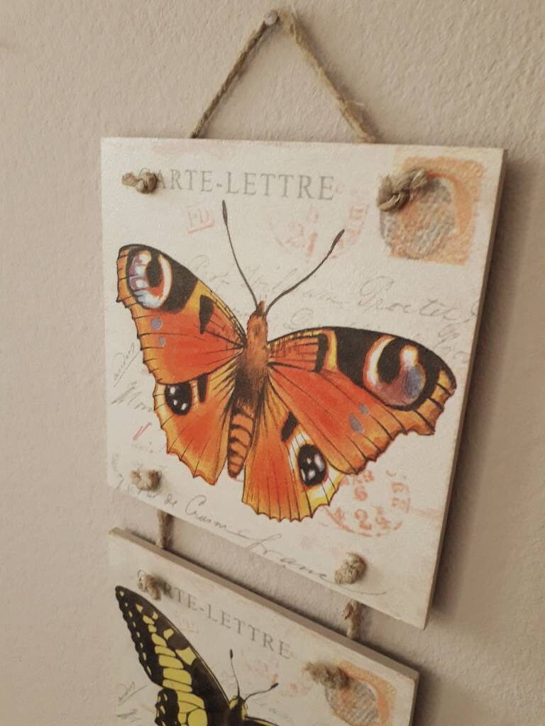 Butterfly Decor Wall Hanging Butterfly Home Decor Handmade Etsy