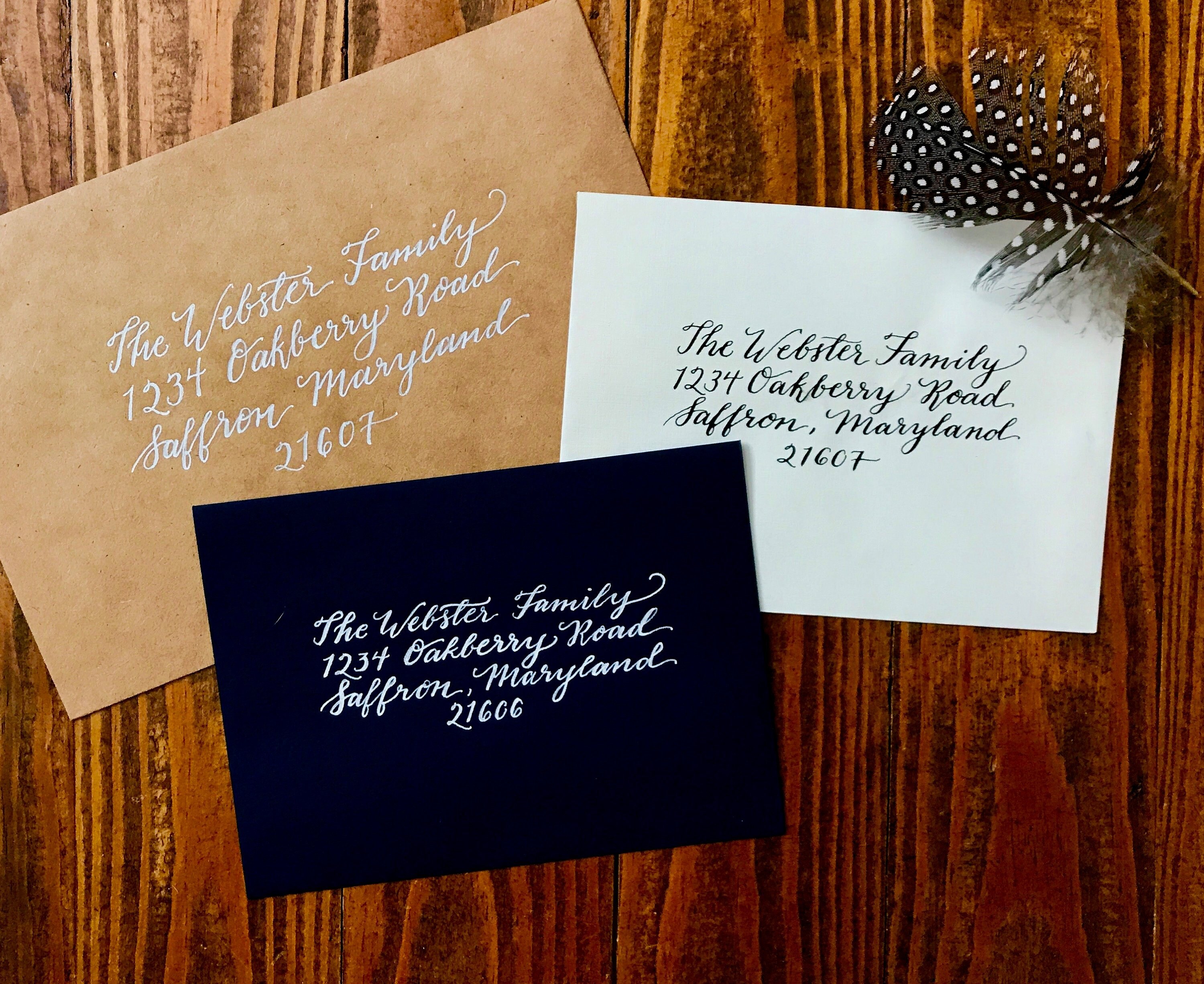 Handwritten Wedding Envelopes, Wedding Calligraphy, Envelope Addressing