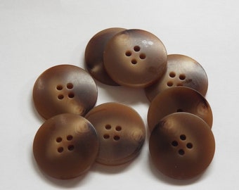 10pc 13mm Faux MOP shell Brown Pink Cardigan Trouser Shirt Sewing Buttons 0215