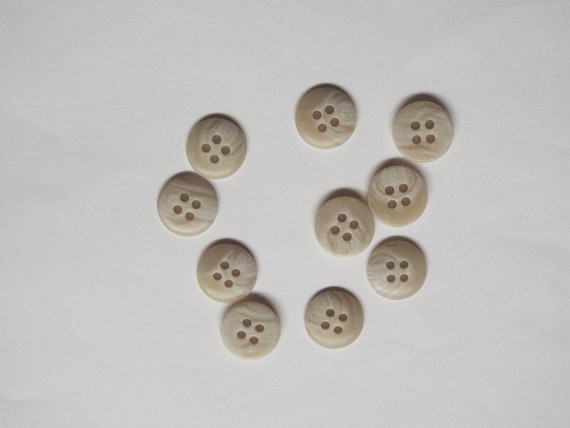 10pc 15mm Straw Yellow Shirt Jacket Knitwear Cardigan Sewing Buttons 0247