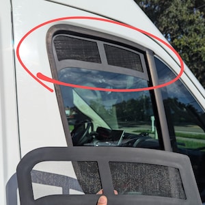 2X Window Vent Bug Screen Mesh Inserts for RAM PROMASTER Van 2014-2024