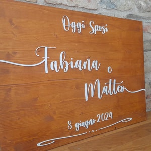 Cartello matrimonio,cartello benvenuto matrimonio,tableau de marriage,targa in legno