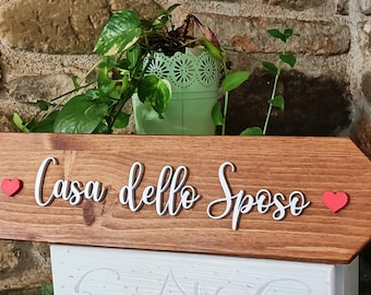 Personalized wedding welcome sign, personalized wedding wooden arrows, wedding table plan, wedding, groom's house arrow