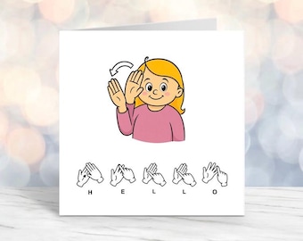 BSL Hello Card