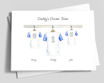 Personalised Sports Shirt Fathers Day Card