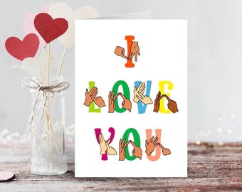 BSL I Love You Card