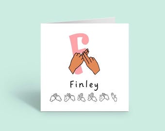 BSL Personalised Name Card