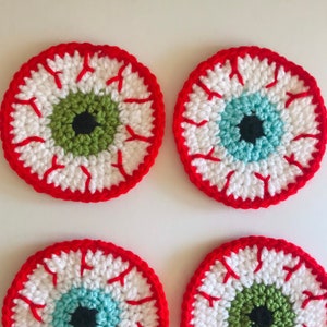 Eyeball Coaster, Halloween Coaster, Spooky Coaster, Halloween Decor, Halloween Decorations, Halloween Accessories, Halloween Desk