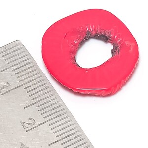 Italian Red Bamboo Coral Gemstone | Genuine Red Coral Gemstone | Coral Cabochon | Natural Red Coral Stone | 18x20x1 mm , 1.42 gram