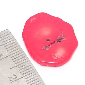 Italian Red Bamboo Coral Gemstone | Genuine Red Coral Gemstone | Coral Cabochon | Natural Red Coral Stone | 18x22x1 mm , 1.57 gram