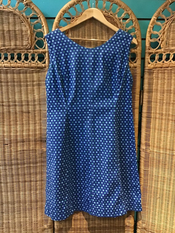 60s vintage handmade tunic ditsy dress